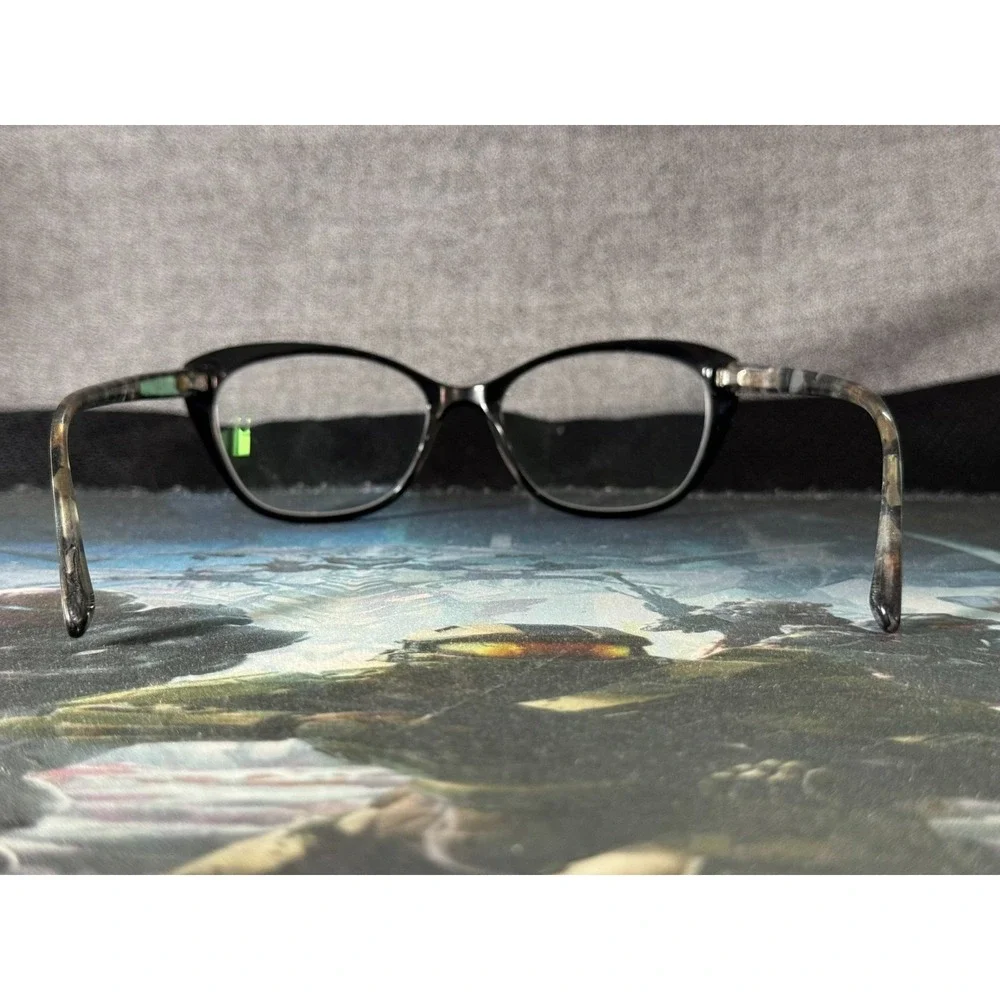 Jones New York J774 Women's Black Cat Eye Full Rim Eyeglasses Frame 57-18-145